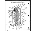 Amana GFS228-1W00 refrigerator door parts diagram