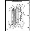 Amana GFS228-1L00 freezer door parts diagram