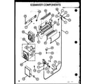 Amana GFS228-1W00 icemaker components diagram