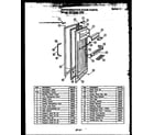 Caloric GFD240-1W3 refrigerator door parts diagram