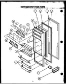 Refrigerator door parts