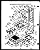 Refrigerator shelving and drawers
