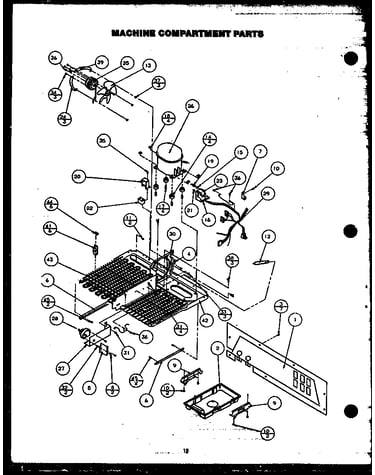 Machine compartment parts