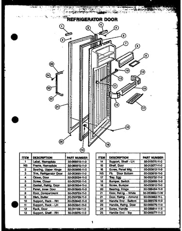 Refrigerator door