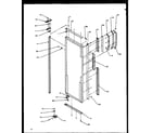 Amana SXD20NL-P1162504WL refrigerator door hinge and trim parts diagram