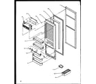 Amana SXD20NPE-P1162505WE refrigerator door (sqd20nbl/p1162507wl) (sqd20nbw/p1162507ww) diagram