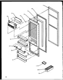 Refrigerator door (sqd20nbl/p1162507wl) (sqd20nbw/p1162507ww)