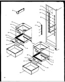 Refrigerator shelving and drawers