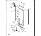 Amana 1999CIWEL-P1171101WL refrigerator door hinge and trim parts diagram