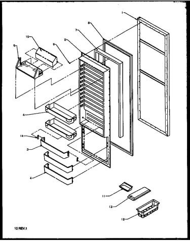 Refrigerator door