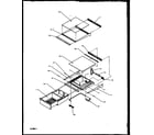 Amana 1999CIWEL-P1171101WL refrigerator shelving and drawers diagram