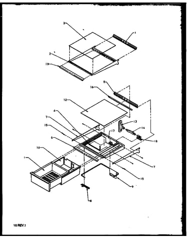 Refrigerator shelving and drawers