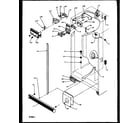 Amana 1999CIWEL-P1171101WL refrigerator/freezer controls and cabinet parts diagram