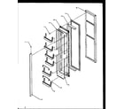 Amana SBD20NE-P1162503WE freezer door (sbi20ne/p1162902we) (sbi20nw/p1162902ww) diagram