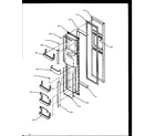 Amana SBI20NW-P1162902WW freezer door (sbd20ne/p1162503we) (sbd20nw/p1162503ww) diagram