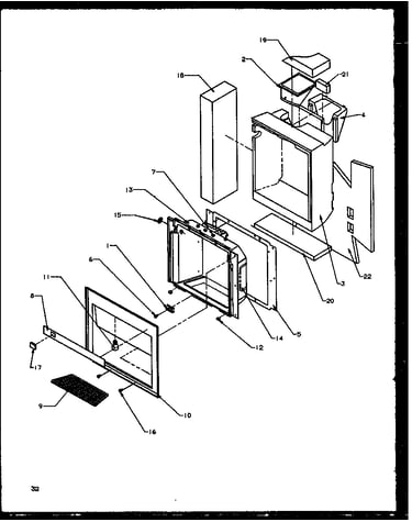 Ice and water cavity (sbd20ne/p1162503we) (sbd20nw/p1162503ww)