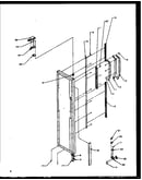 Freezer door hinge and trim parts