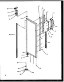 Refrigerator door hinge and trim parts