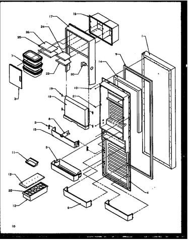 Refrigerator door
