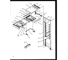 Amana SZI20NE-P1162901WE refrigerator shelving and drawers diagram