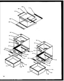 Refrigerator shelving and drawers