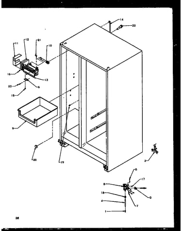 Factory installed ice maker