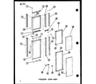 Amana SDI22W-A-P60350-32WA freezer door assy diagram