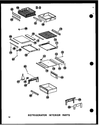 Refrigerator interior parts