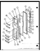 Freezer door (sxd25j/p1104001w) (sxd25jb/p1104003w) (sxd25jp/p1104005w)
