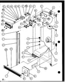 Refrigerator/freezer controls and cabinet part (sxd25j/p1104001w) (sxd25jb/p1104003w) (sxd25jp/p1104005w)