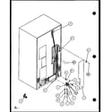 Amana SXD25JB-P1104003W cabinet back (sxd25j/p1104001w) (sxd25jb/p1104003w) (sxd25jp/p1104005w) diagram