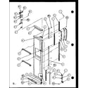 Amana SXD22J-P1104019W freezer door (sxd25j/p1104002w) (sxd25jb/p1104004w) (sxd25jp/p1104006w) diagram