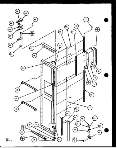 Freezer door (sxd25j/p1104002w) (sxd25jb/p1104004w) (sxd25jp/p1104006w)