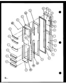 Freezer door (sxd25j/p1104002w) (sxd25jb/p1104004w) (sxd25jp/p1104006w)