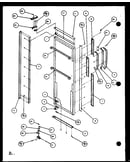 Refrigerator door (sxd25j/p1104002w) (sxd25jb/p1104004w) (sxd25jp/p1104006w)