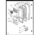 Amana SXD25J-P1104002W refrigerator door (sxd25j/p1104002w) (sxd25jb/p1104004w) (sxd25jp/p1104006w) diagram