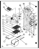 Freezer shelving and refrigerator light (sxd25j/p1104002w) (sxd25jb/p1104004w) (sxd25jp/p1104006w)