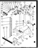 Refrigerator/freezer controls and cabinet part (sxd25j/p1104002w) (sxd25jb/p1104004w) (sxd25jp/p1104006w)