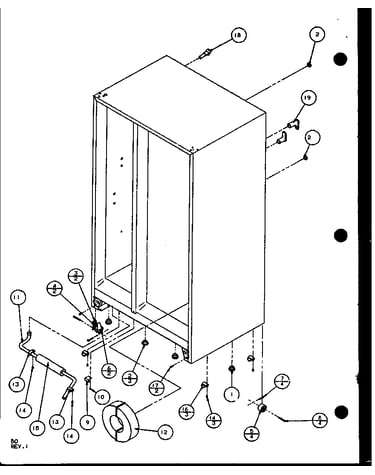 Drain and rollers (sxd25j/p1104002w) (sxd25jb/p1104004w) (sxd25jp/p1104006w)