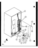 Cabinet back (sxd25j/p1104002w) (sxd25jb/p1104004w) (sxd25jp/p1104006w)