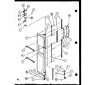 Amana SXD25JB-P1104004W freezer door (sxd22j/p1104019w) (sxd22j/p1104020w) diagram