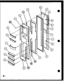 Freezer door (sxd22j/p1104019w) (sxd22j/p1104020w)
