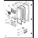 Amana SXD22J-P1104019W refrigerator door (sxd22j/p1104019w) (sxd22j/p1104020w) diagram