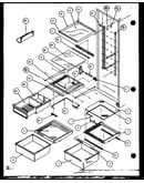 Refrigerator shelving and drawers (sxd22j/p1104019w) (sxd22j/p1104020w)