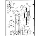 Amana SLD25JB-P1104010W freezer door (sld25j/p1104007w) (sld25jb/p1104009w) (sld25jp/p1104011w) (sld22jb/p1104023w) diagram