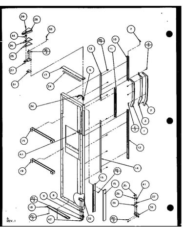 Freezer door (sld25j/p1104007w) (sld25jb/p1104009w) (sld25jp/p1104011w) (sld22jb/p1104023w)