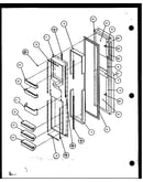 Freezer door (sld25j/p1104007w) (sld25jb/p1104009w) (sld25jp/p1104011w) (sld22jb/p1104023w)