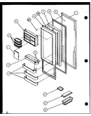 Refrigerator door (sld25j/p1104007w) (sld25jb/p1104009w) (sld25jp/p1104011w) (sld22jb/p1104023w)