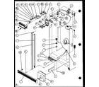Amana SLD25JB-P1104009W refrigerator/freezer controls and cabinet part (sld25j/p1104007w) (sld25jb/p1104009w) (sld25jp/p1104011w) (sld22jb/p1104023w) diagram