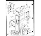 Amana SLD25JB-P1104009W freezer door (sld25j/p1104007w) (sld25jb/p1104009w) (sld25jp/p1104011w) (sld22jb/p1104023w) diagram